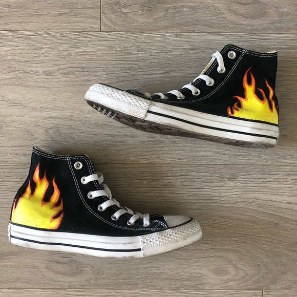 converse fire high tops